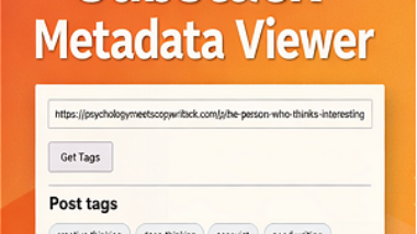 Substack Metadata Viewer