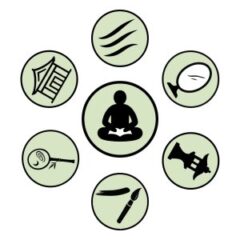 Logo for the 17 Onji Haiku Crafters' Suite