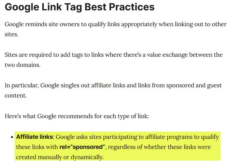 Google Link Tag Best Practices